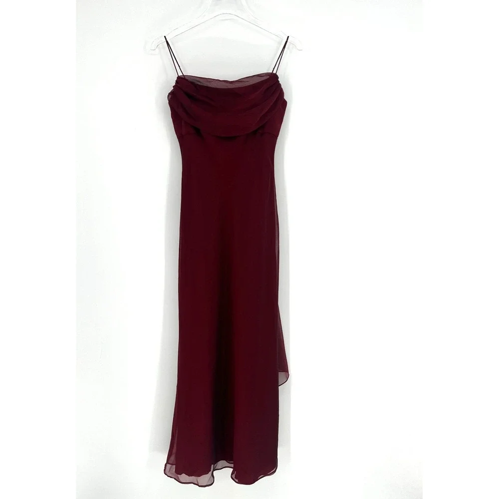 ivory chiffon strapless dress Mason Crepe And Maxi / | MESHKI while the fitted bodice Christmas Tree Holiday Dresses SIZE:US 14 / EU 44 / UK 16 d170
